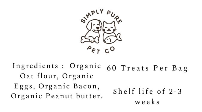 Mini Bacon Peanut Butter Bacon Bones (For Dogs)