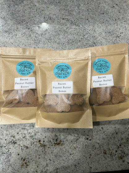 Bacon Peanut Butter Bones (For Dogs)