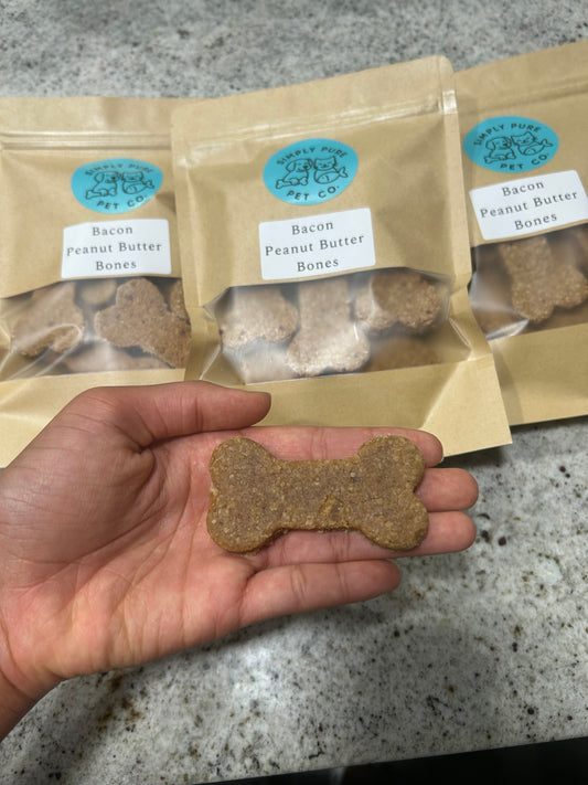 Bacon Peanut Butter Bones (For Dogs)