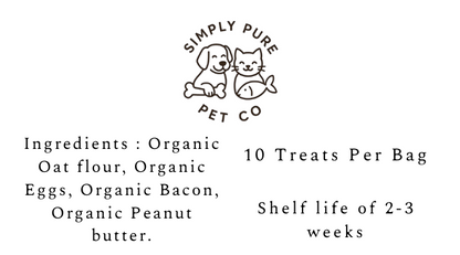 Bacon Peanut Butter Bones (For Dogs)