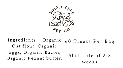 Mini Bacon Peanut Butter Bacon Bones (For Dogs)